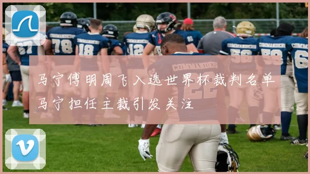 马宁傅明周飞入选世界杯裁判名单马宁担任主裁引发关注